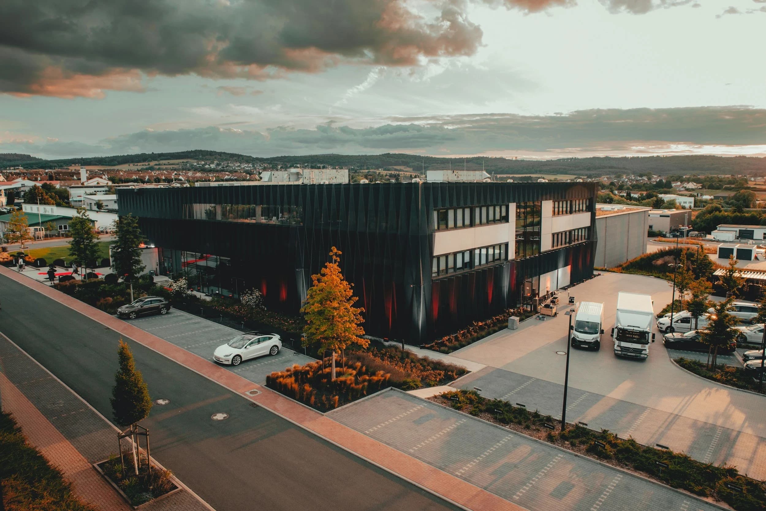 Firmenzentrale der Arios GmbH in Klosterneuburg im Abendlicht